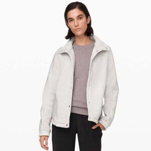 Lululemon Go Cozy Jacket Wool Blend Lightweight Coat Sherpa Fleece Sweatshirt 4